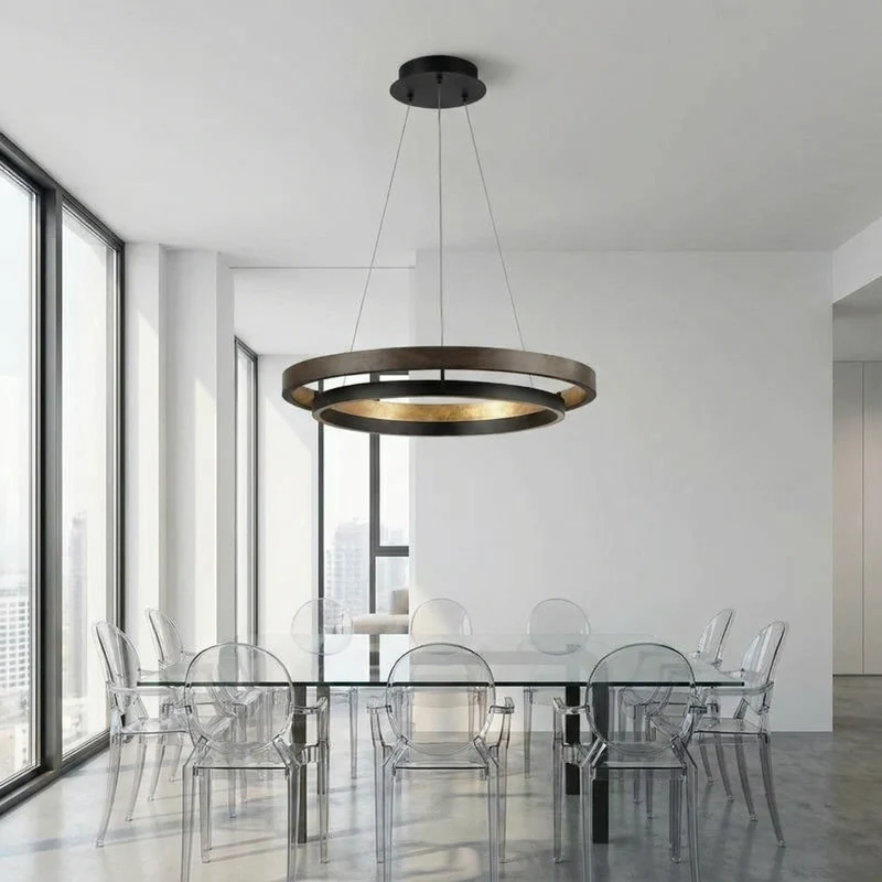 Moderner minimalistischer Eisen-Kronleuchter für Esszimmer – Cirondei