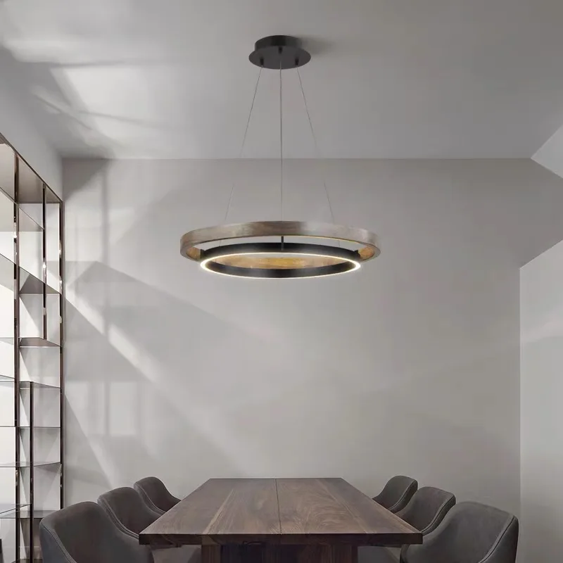 Moderner minimalistischer Eisen-Kronleuchter für Esszimmer – Cirondei