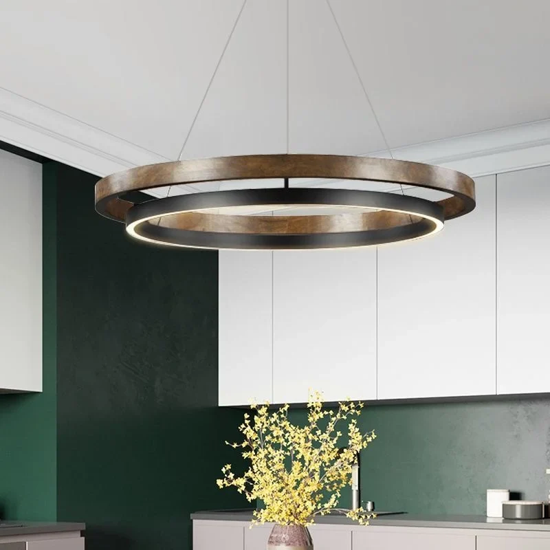 Moderner minimalistischer Eisen-Kronleuchter für Esszimmer – Cirondei