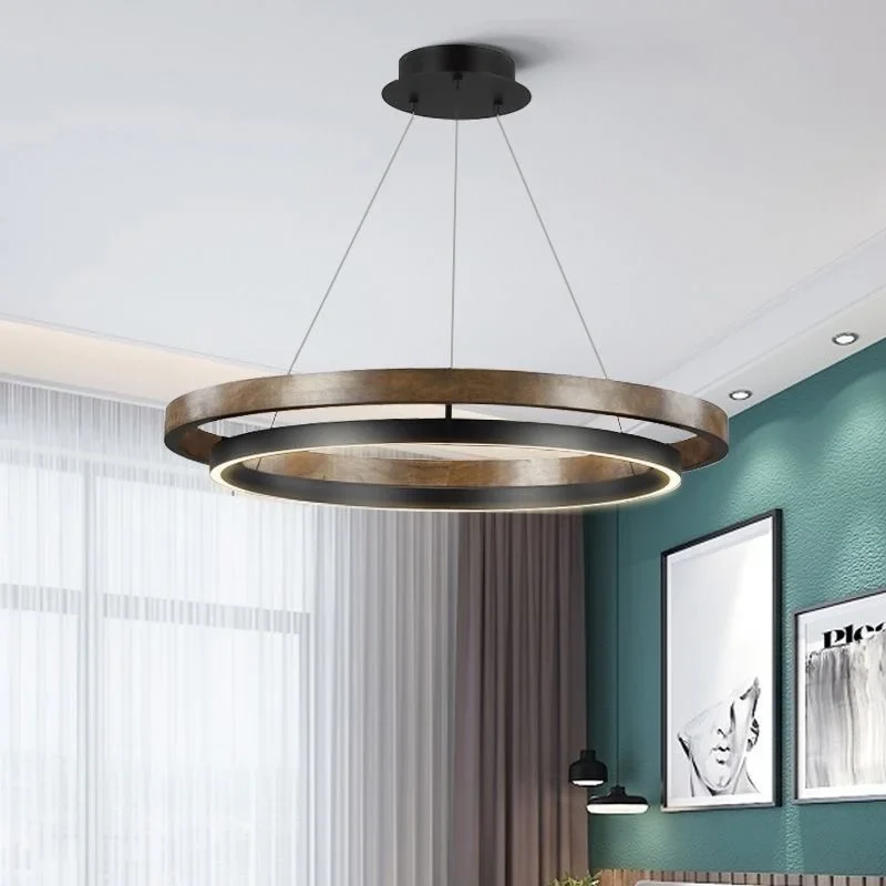 Moderner minimalistischer Eisen-Kronleuchter für Esszimmer – Cirondei