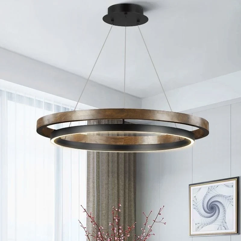 Moderner minimalistischer Eisen-Kronleuchter für Esszimmer – Cirondei