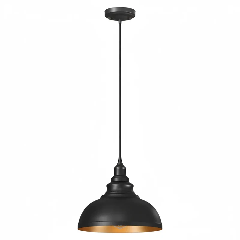 Schwarze Metall-Hängelampen für die Gastronomie E27 ~3701