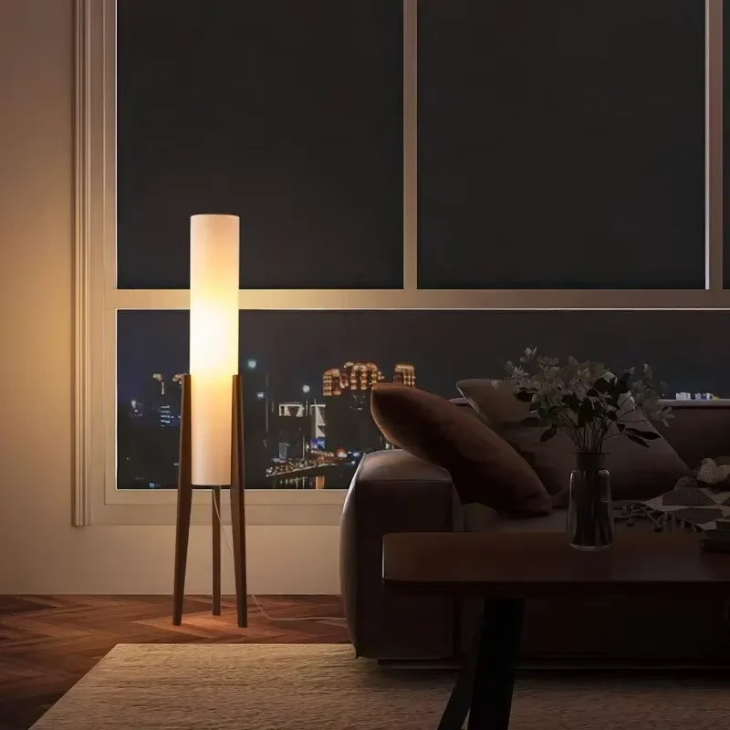 Nordische Stehlampe aus Holz für Wohnzimmer – Armony