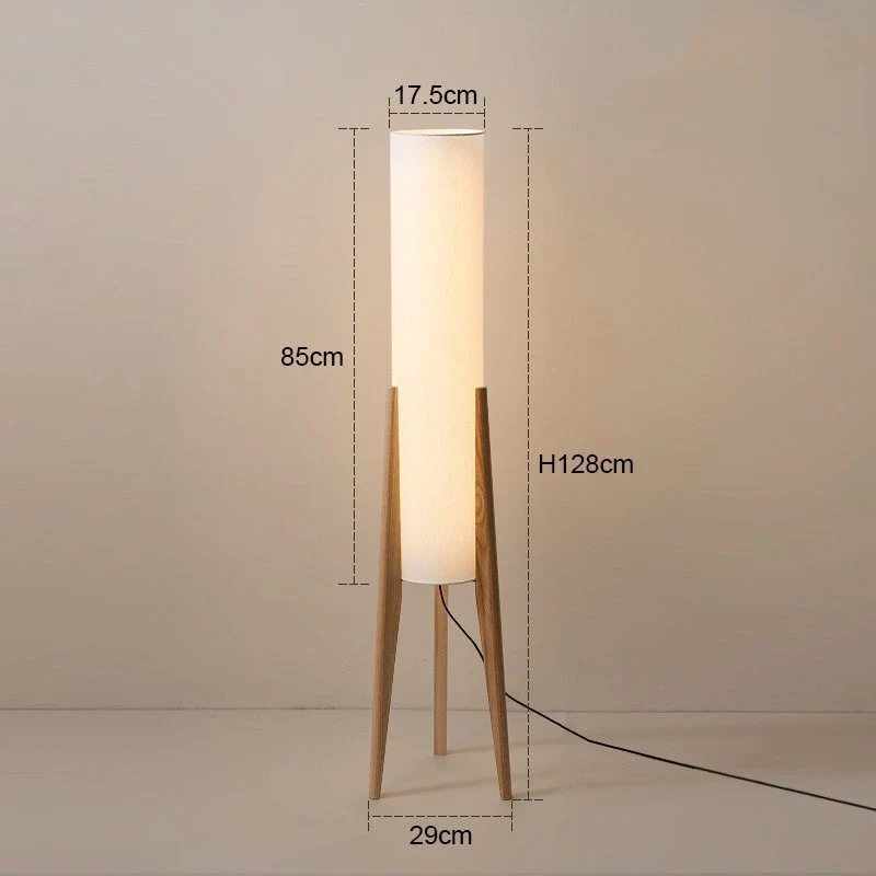 Nordische Stehlampe aus Holz für Wohnzimmer – Armony