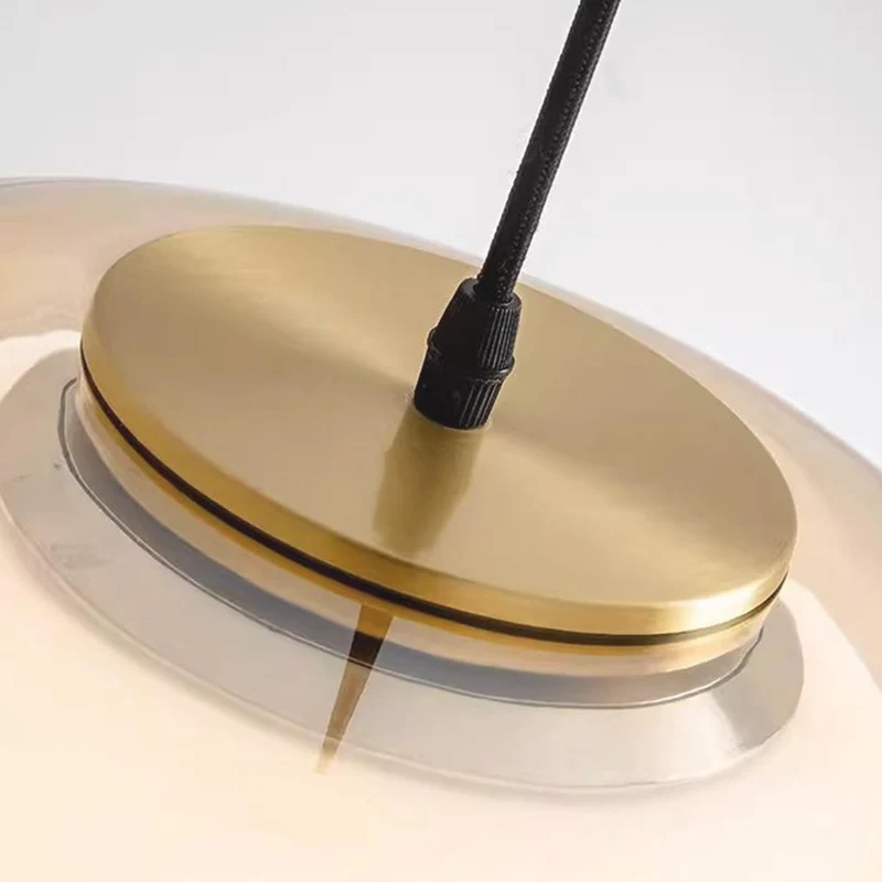 Pendant Light Nordic Dome Clear Glass Jelly, 3 Colors