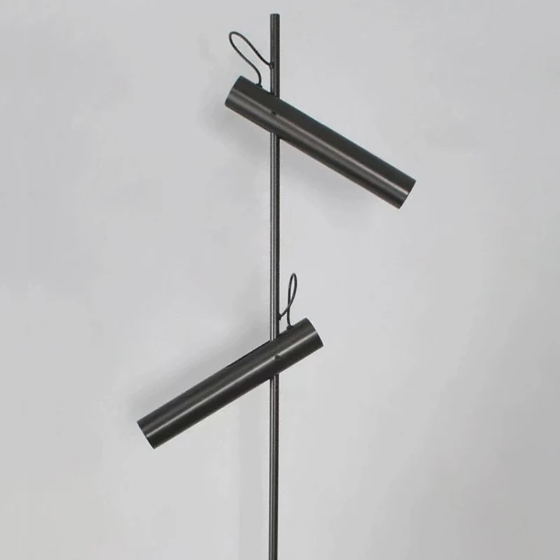 Floor Lamp Minimalist Adjustable Spotlight, Black