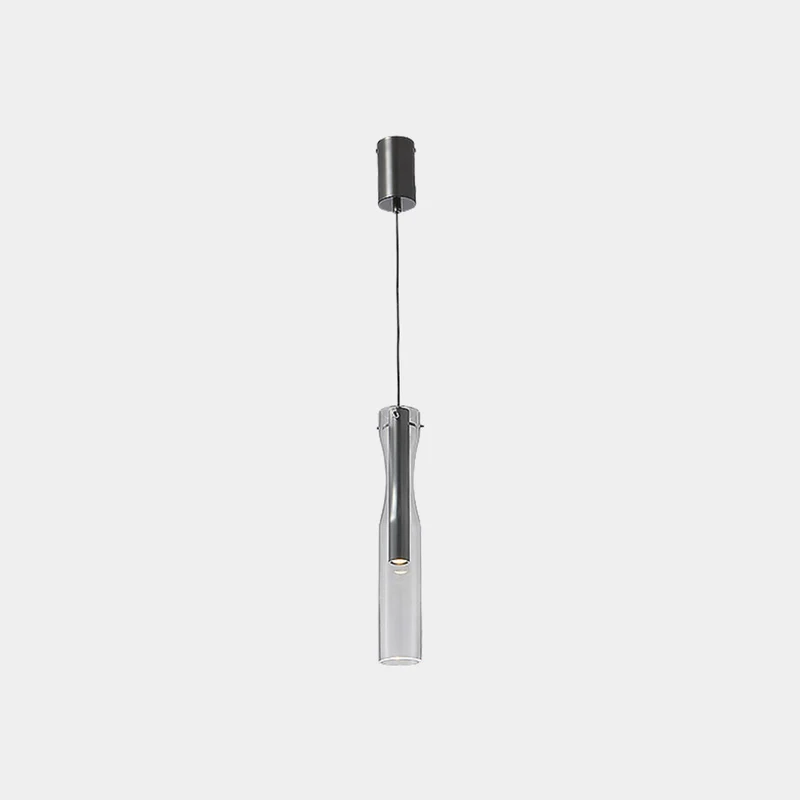 Pendant Light Modern Glass Linear Cylinder LED