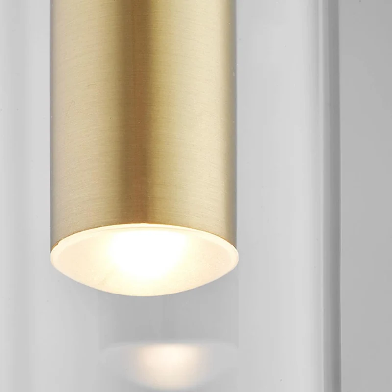 Pendant Light Modern Glass Linear Cylinder LED