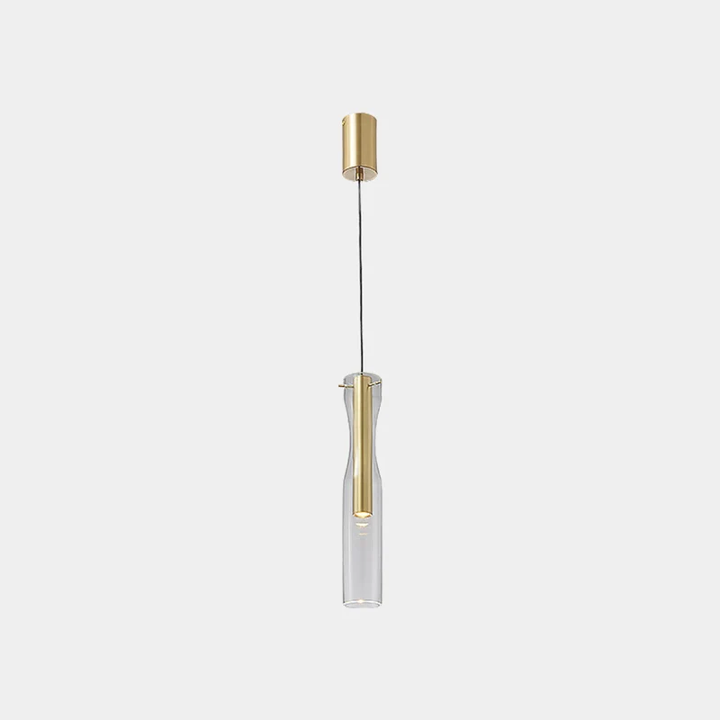 Pendant Light Modern Glass Linear Cylinder LED