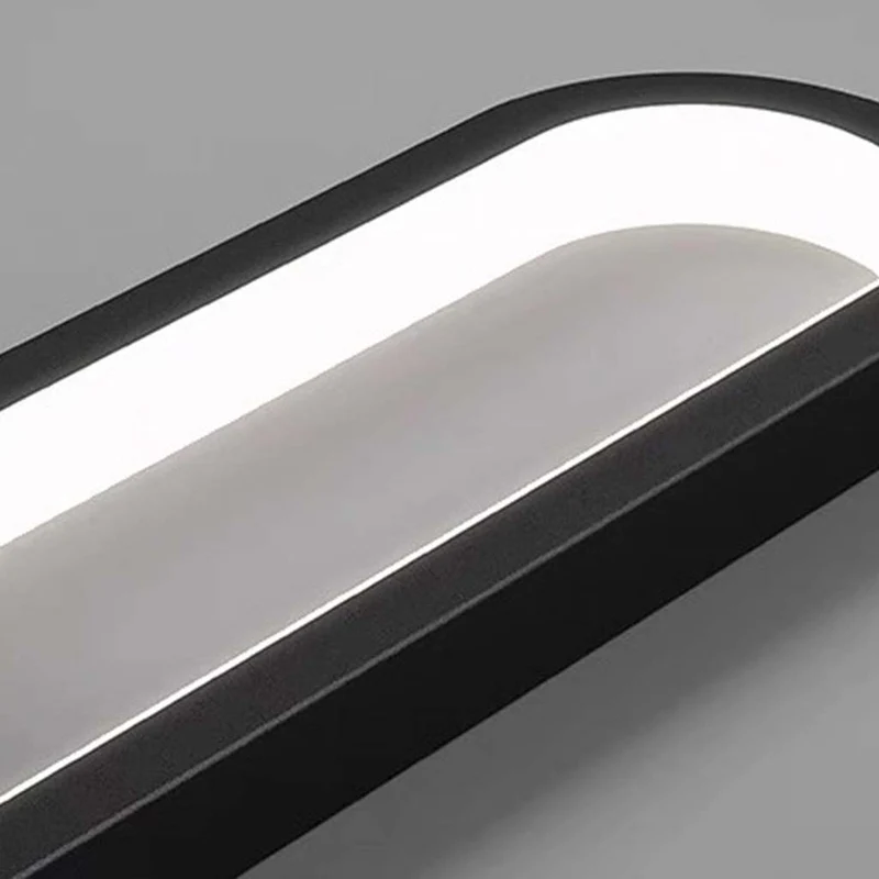 Pendant Light Minimalist Unique Oval LED, Gold / Black