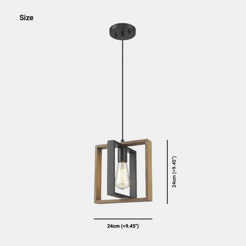 Chandelier Island Lighting Farmhouse Linear Rectangular Wood