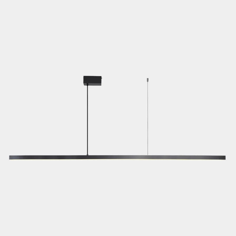Pendant Light Brass Linear Dimmable LED, Black / Gold