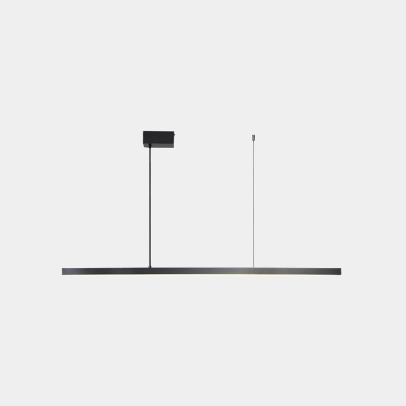 Pendant Light Brass Linear Dimmable LED, Black / Gold