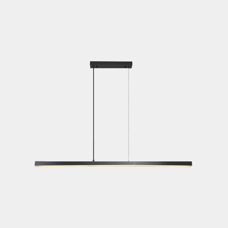 Pendant Light Brass Linear Dimmable LED, Black / Gold