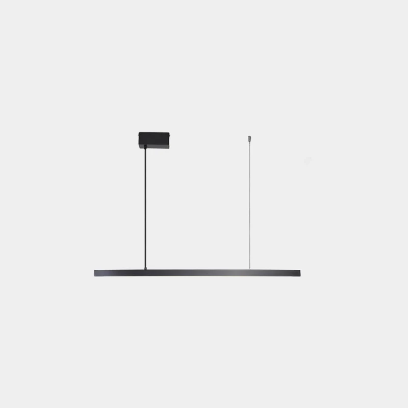 Pendant Light Brass Linear Dimmable LED, Black / Gold