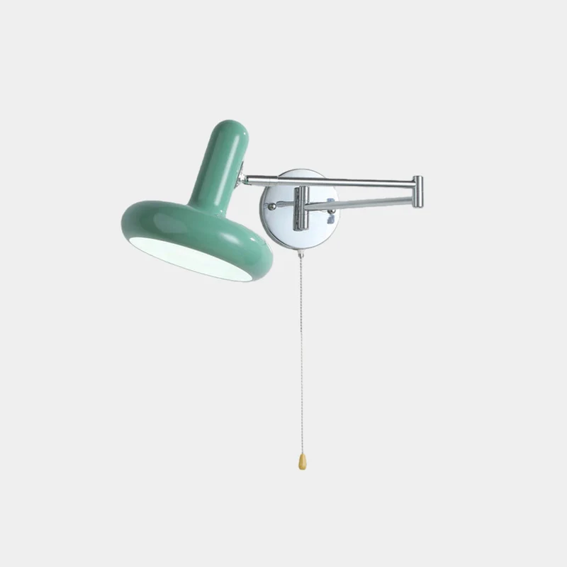 Wall Sconce Bauhaus Cream Metal Adjustable Swing Arm