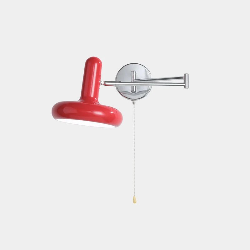 Wall Sconce Bauhaus Cream Metal Adjustable Swing Arm