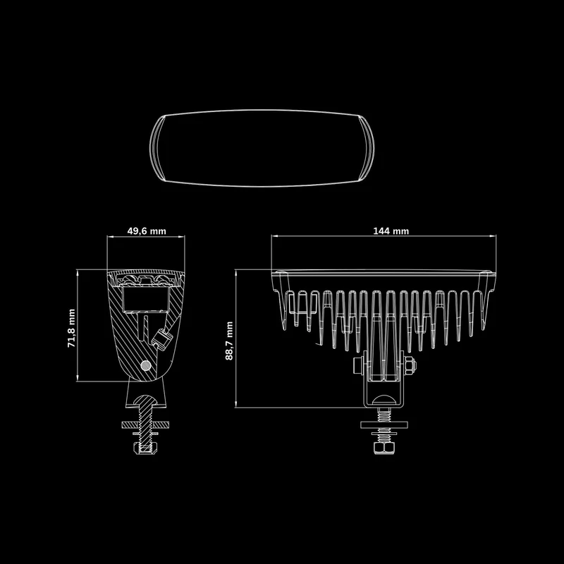 Strands Nuuk E-line Black R / Rückfahrlicht