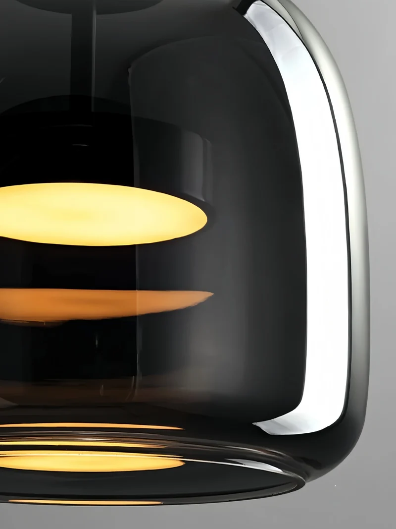 Minimalistische nordische Glas-Pendelleuchte für Wohnzimmer und Schlafzimmer – Vetroéclat
