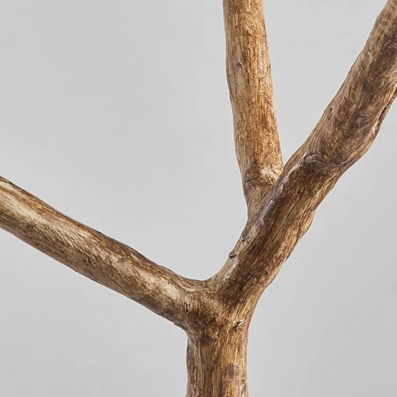 Floor Lamp Retro Natural Metal Tree Branch Multi Globe
