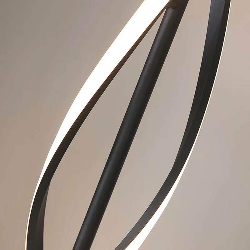 Floor Lamp Minimalist Spiral LED, Black / White