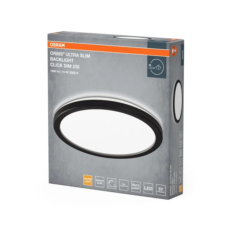 OSRAM ORBIS ClickDim Deckenleuchte 235mm, dimmbar,schwarz