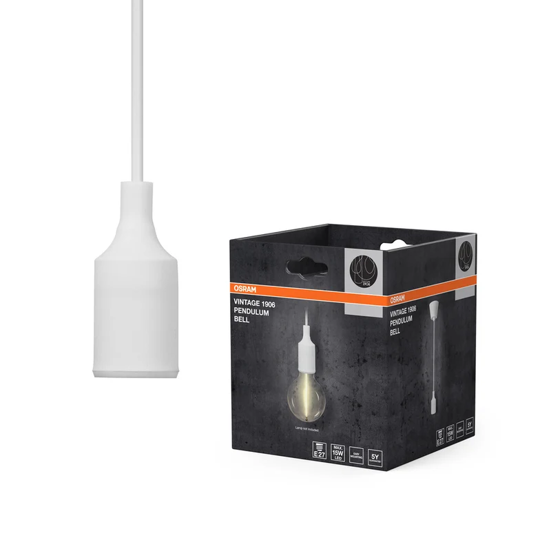 OSRAM Vintage 1906® Pendelleuchte BELL E27, weiß