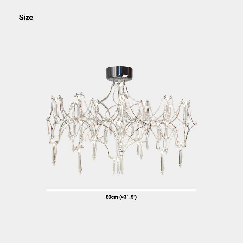 Chandelier / Ceiling Light Mira Crystal LED, Chrome