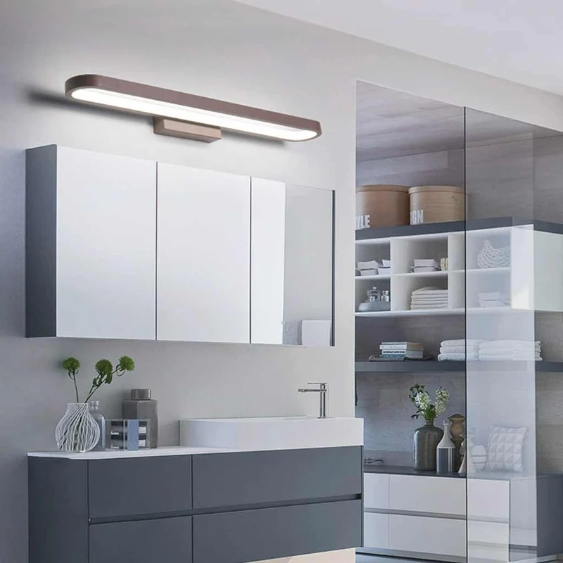 Wall Sconce Bathroom Vanity Lamp Minimalist Linear Oval LED