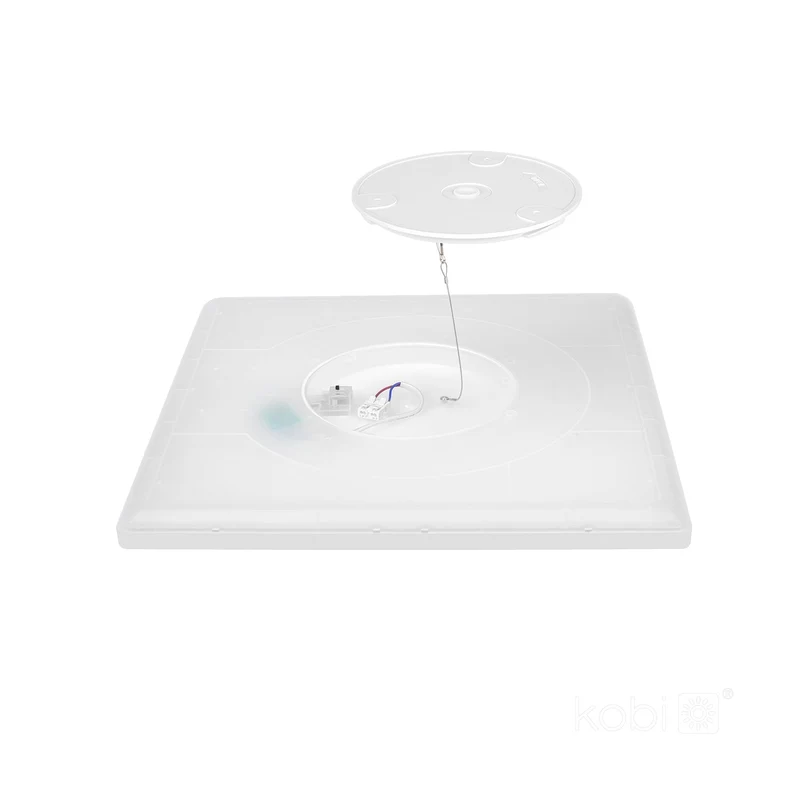 NIVERA Deckenleuchte mit Sensor | Quadratisch | 18W | 300x300mm | Weiß | CCT - Schalter | inkl. Fernbedienung