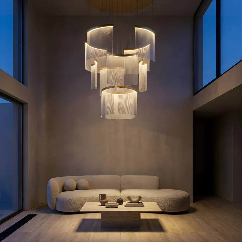 Moderne Pendelleuchte aus Legierung für Wohn- und Esszimmer – Célano
