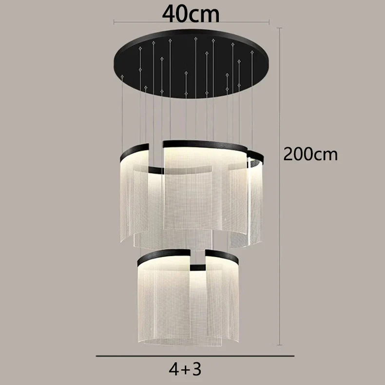 Moderne Pendelleuchte aus Legierung für Wohn- und Esszimmer – Célano