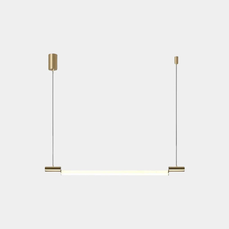 Pendant Light Linear Horizontal Strip LED, Black / Gold