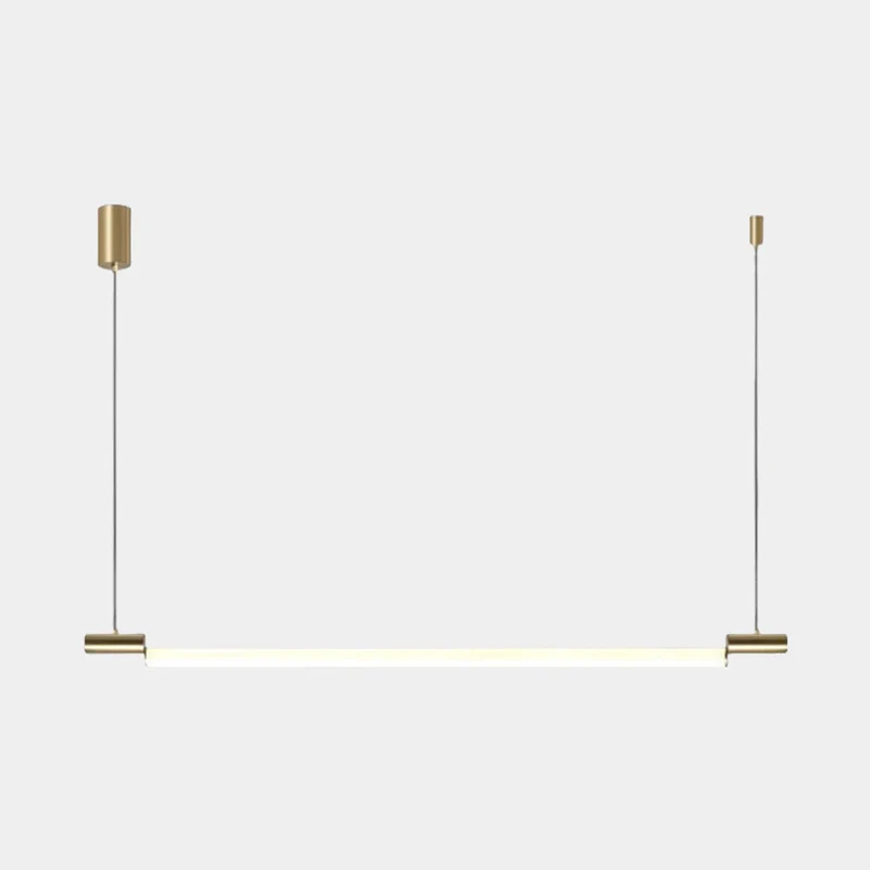 Pendant Light Linear Horizontal Strip LED, Black / Gold