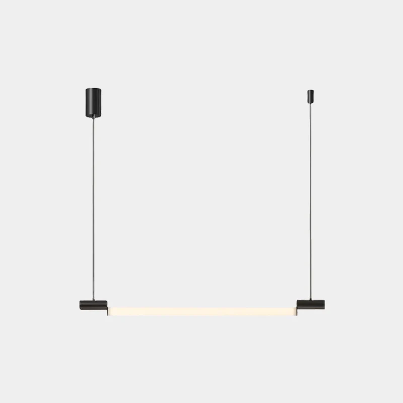 Pendant Light Linear Horizontal Strip LED, Black / Gold