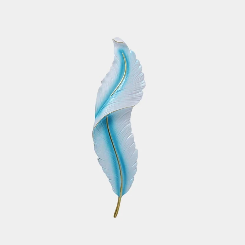 Wall Sconce Lamp Modern Resin Feather LED Dimmable, 4 Colors