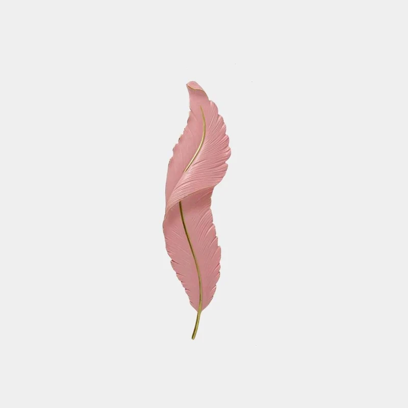 Wall Sconce Lamp Modern Resin Feather LED Dimmable, 4 Colors