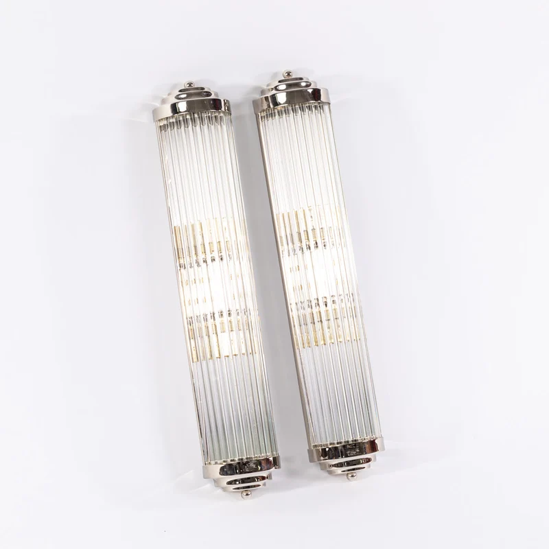 Art Deco Stil Wandlampe M, Opalglas