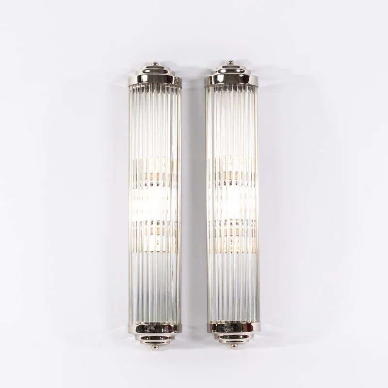 Art Deco Stil Wandlampe M, Opalglas