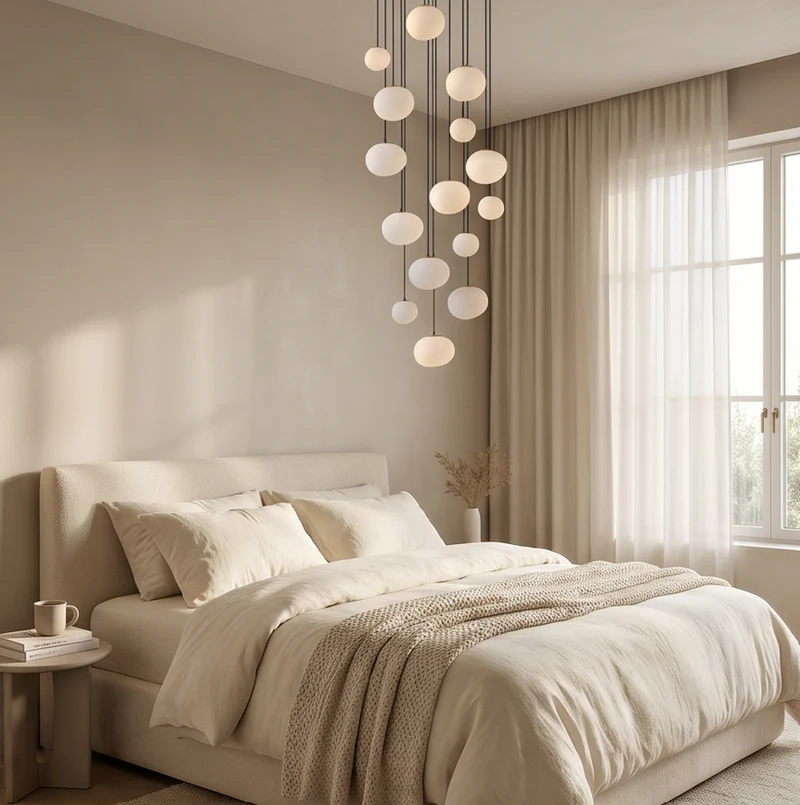 Moderne Pendelleuchte aus Legierung für Wohnzimmer – Heliora
