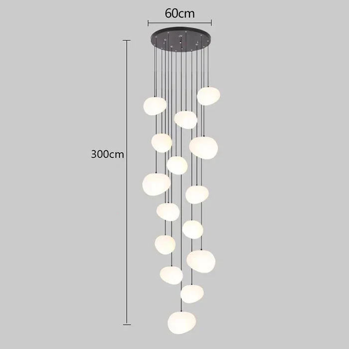Moderne Pendelleuchte aus Legierung für Wohnzimmer – Heliora