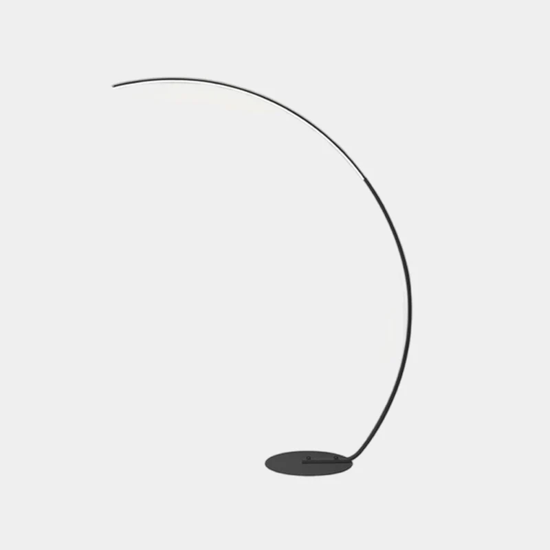 Floor Lamp Minimalist Arc Dimmable LED, Black / White