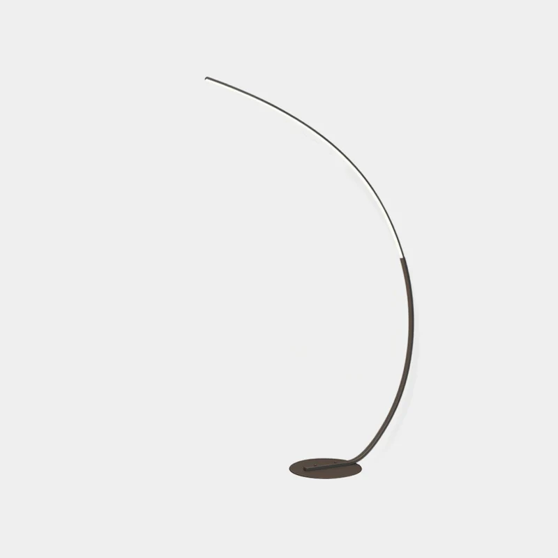 Floor Lamp Minimalist Arc Dimmable LED, Black / White
