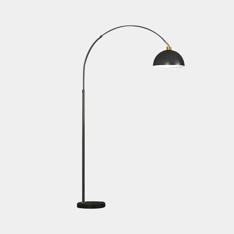 Floor Lamp Modern Arch Fishing Pole Dome, Black / Gold