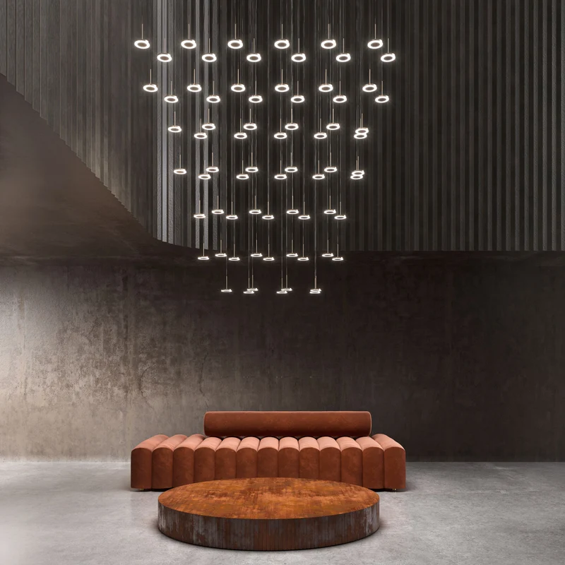 Aluminium Suspension Lamp BELLA by Panzeri Enzo for Panzeri