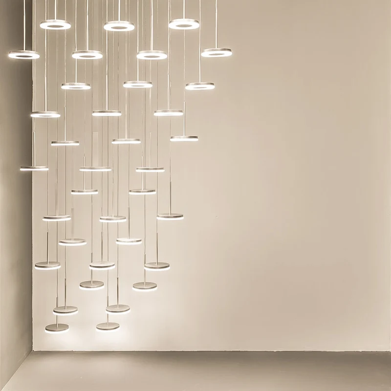 Aluminium Suspension Lamp BELLA by Panzeri Enzo for Panzeri