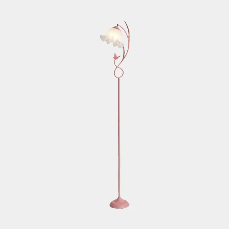 Floor Lamp Cream Acrylic Flower Lily of the Valley, 3 Colors