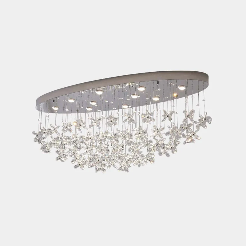 Ceiling Light Chandelier Luxury Crystal Butterfly LED