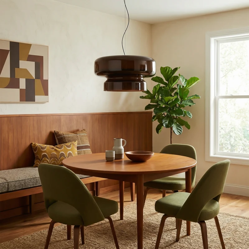 Bunte Glas-Pendelleuchte für Esszimmer – Armoniela