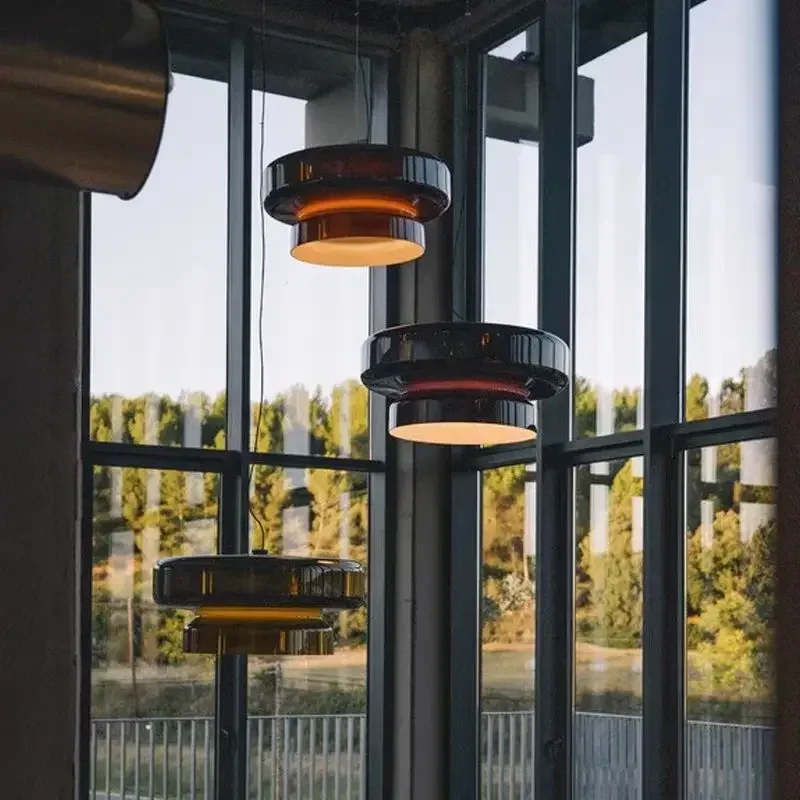 Bunte Glas-Pendelleuchte für Esszimmer – Armoniela